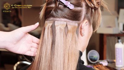Extensiones de pelo con cinta adhesiva (Tape-in) de la fábrica de extensiones de cabello