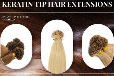 Extensiones de cabello de queratina de Vietnam