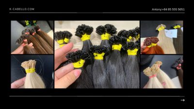 Extensiones de cabello de queratina de Vietnam