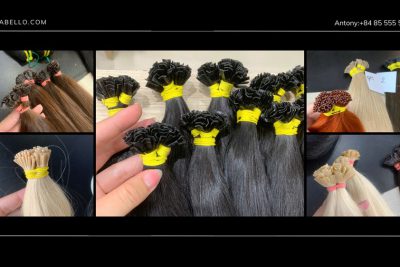 Extensiones de cabello de queratina de Vietnam