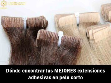 Dónde encontrar las MEJORES extensiones adhesivas en pelo corto