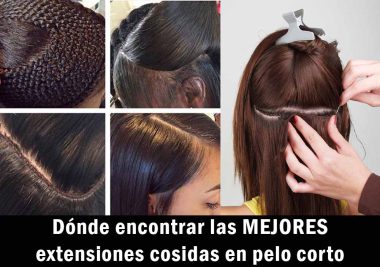 Dónde encontrar las MEJORES extensiones cosidas en pelo corto